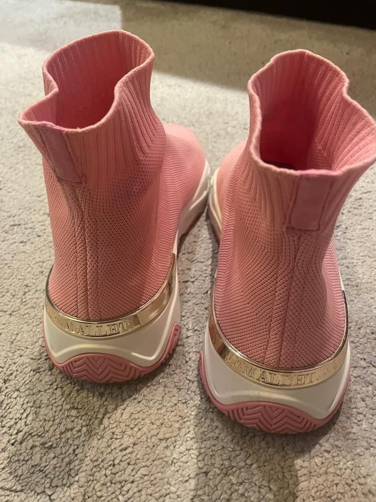 mallet pink sock trainers